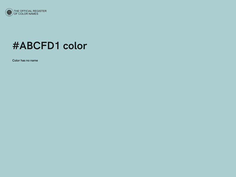 #ABCFD1 color image