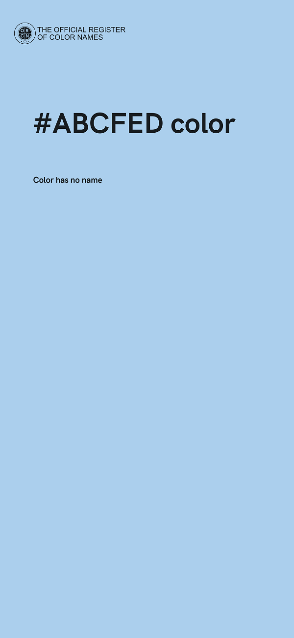 #ABCFED color image