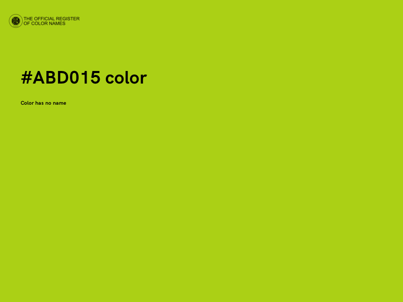 #ABD015 color image