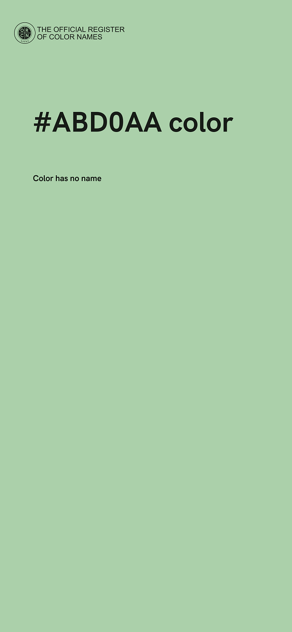#ABD0AA color image