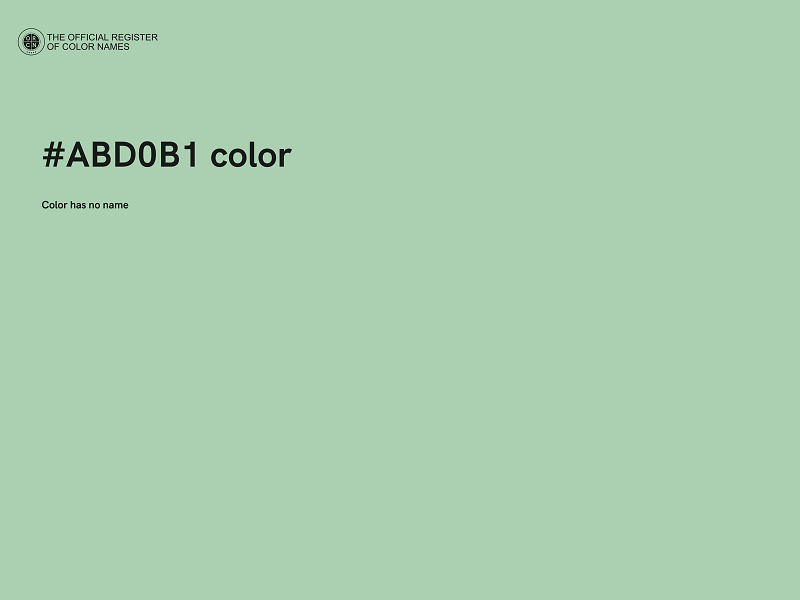 #ABD0B1 color image