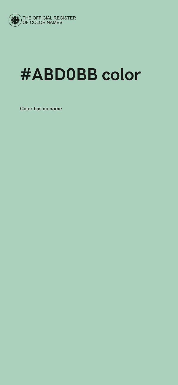 #ABD0BB color image