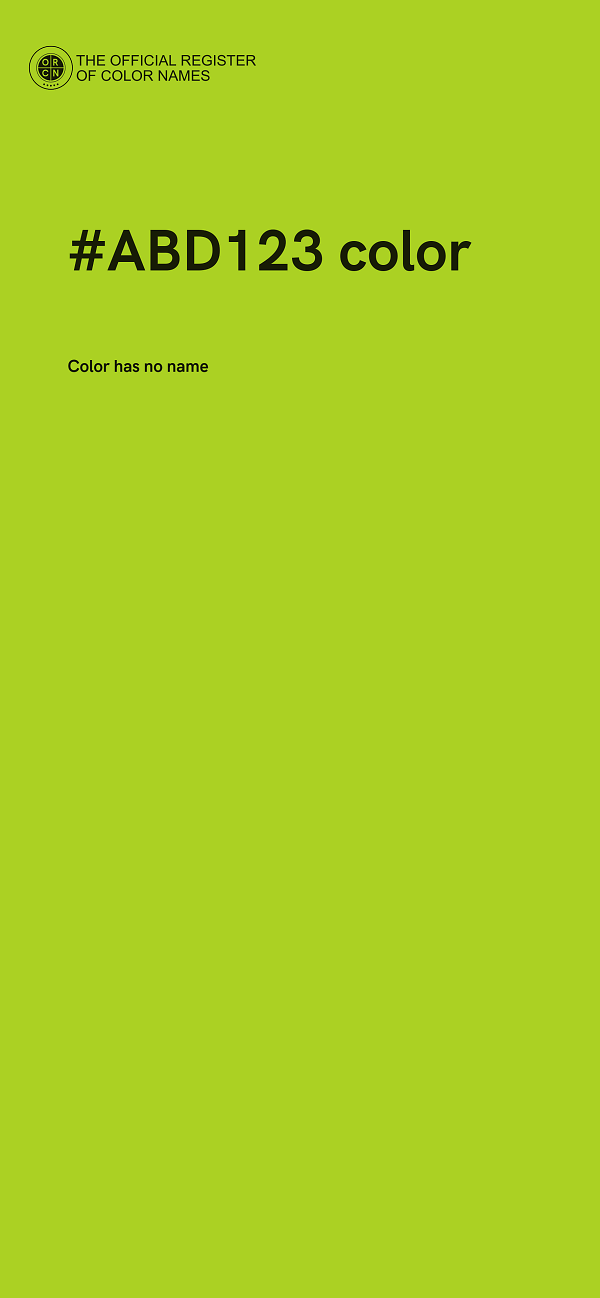 #ABD123 color image