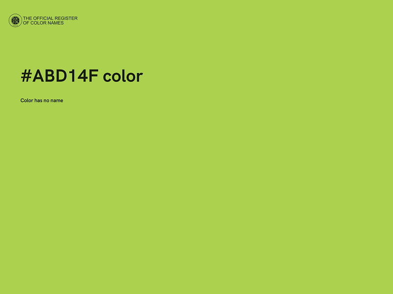 #ABD14F color image