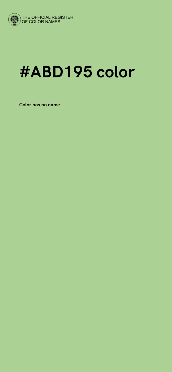 #ABD195 color image