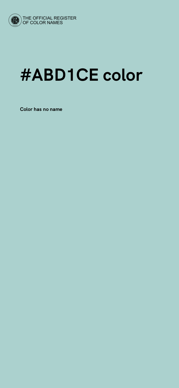 #ABD1CE color image
