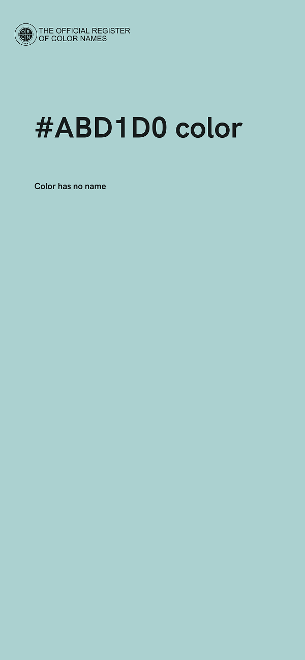 #ABD1D0 color image