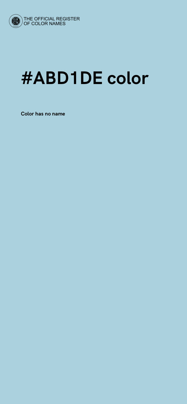 #ABD1DE color image