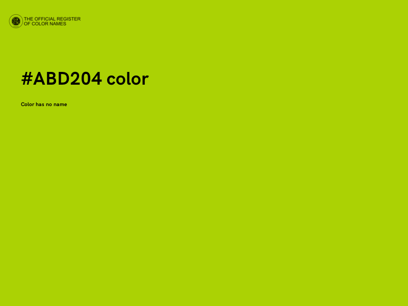 #ABD204 color image