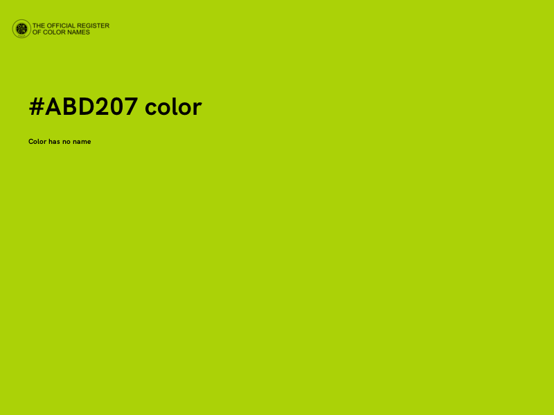 #ABD207 color image