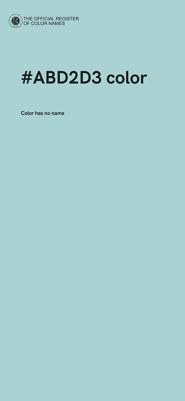 #ABD2D3 color image