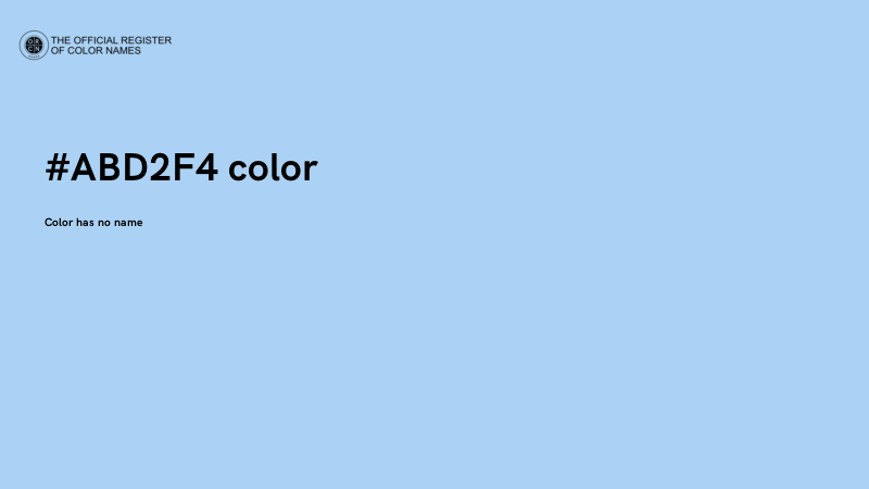 #ABD2F4 color image