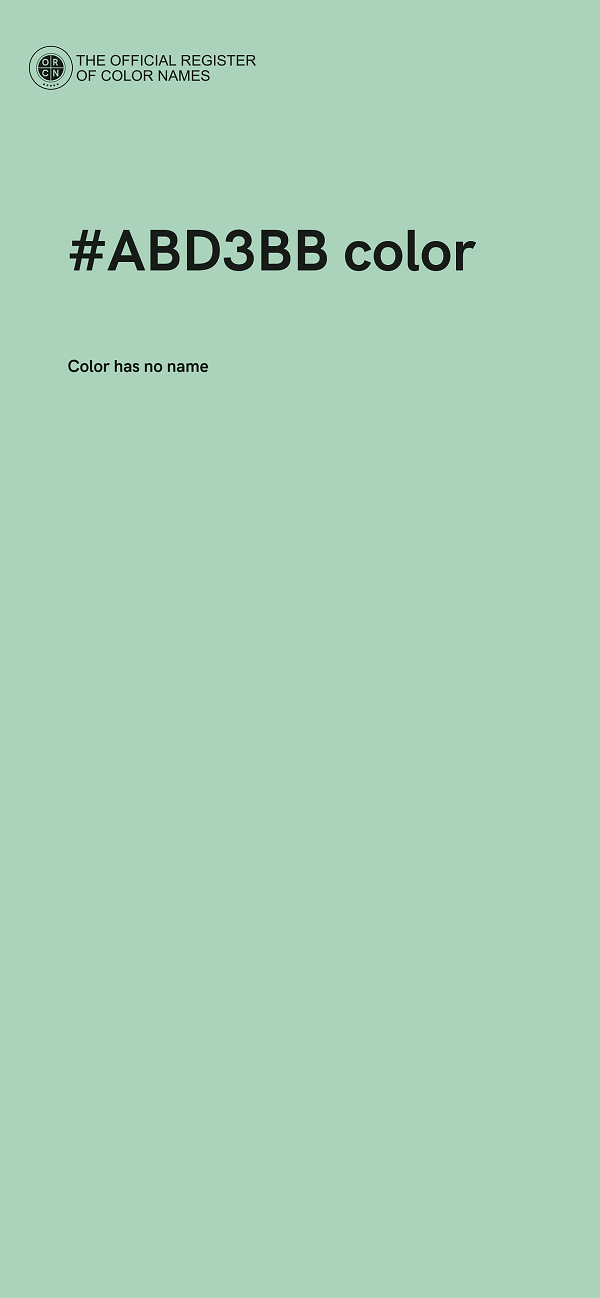 #ABD3BB color image
