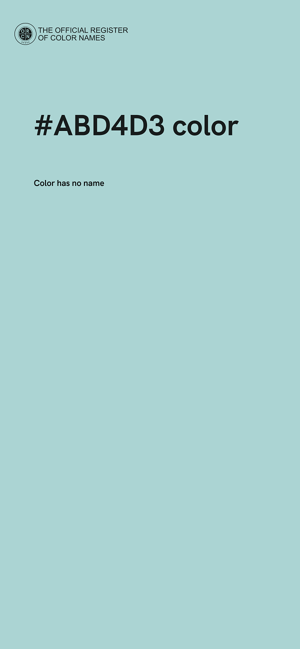#ABD4D3 color image
