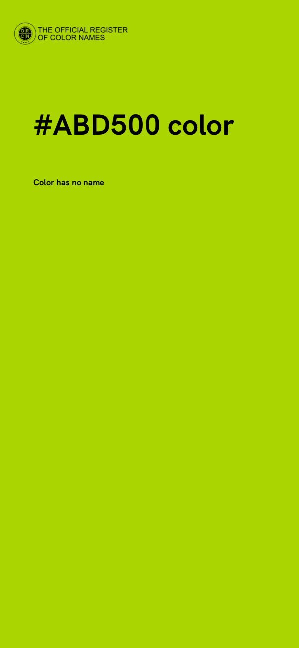 #ABD500 color image