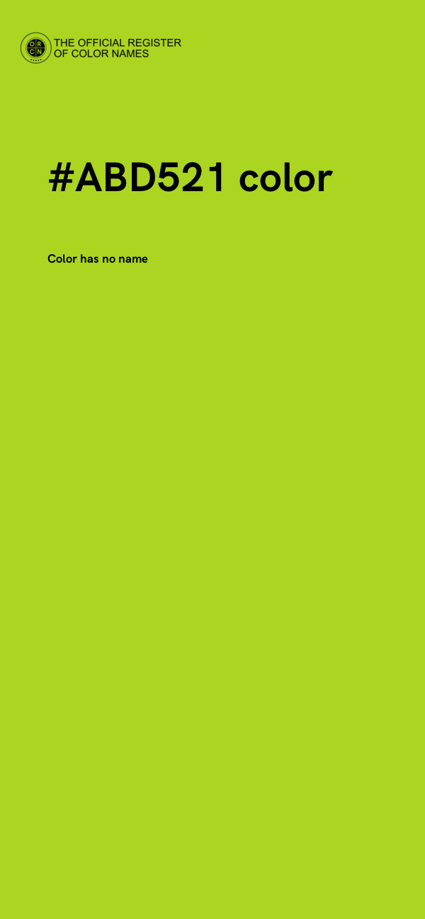#ABD521 color image