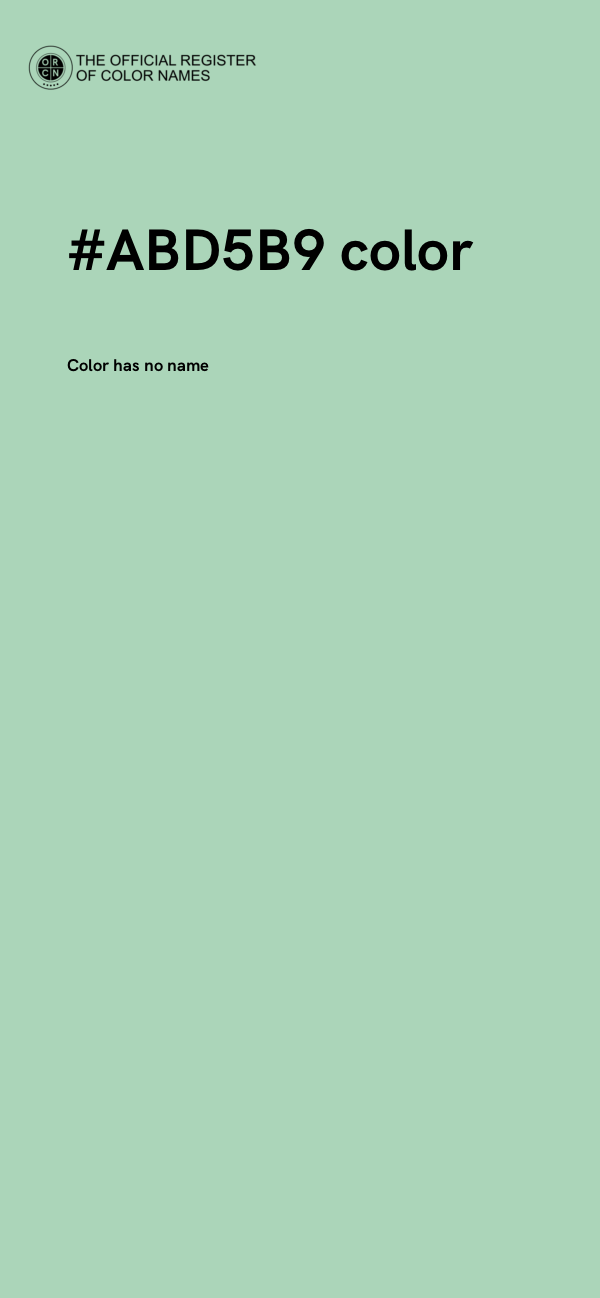 #ABD5B9 color image