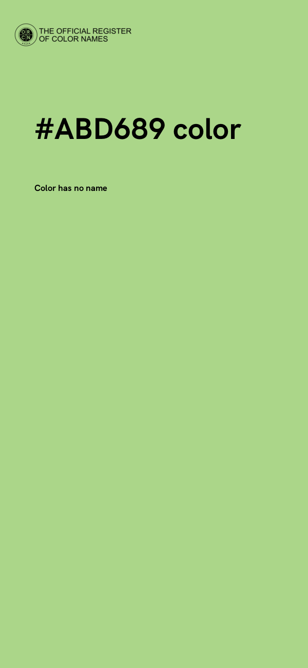 #ABD689 color image