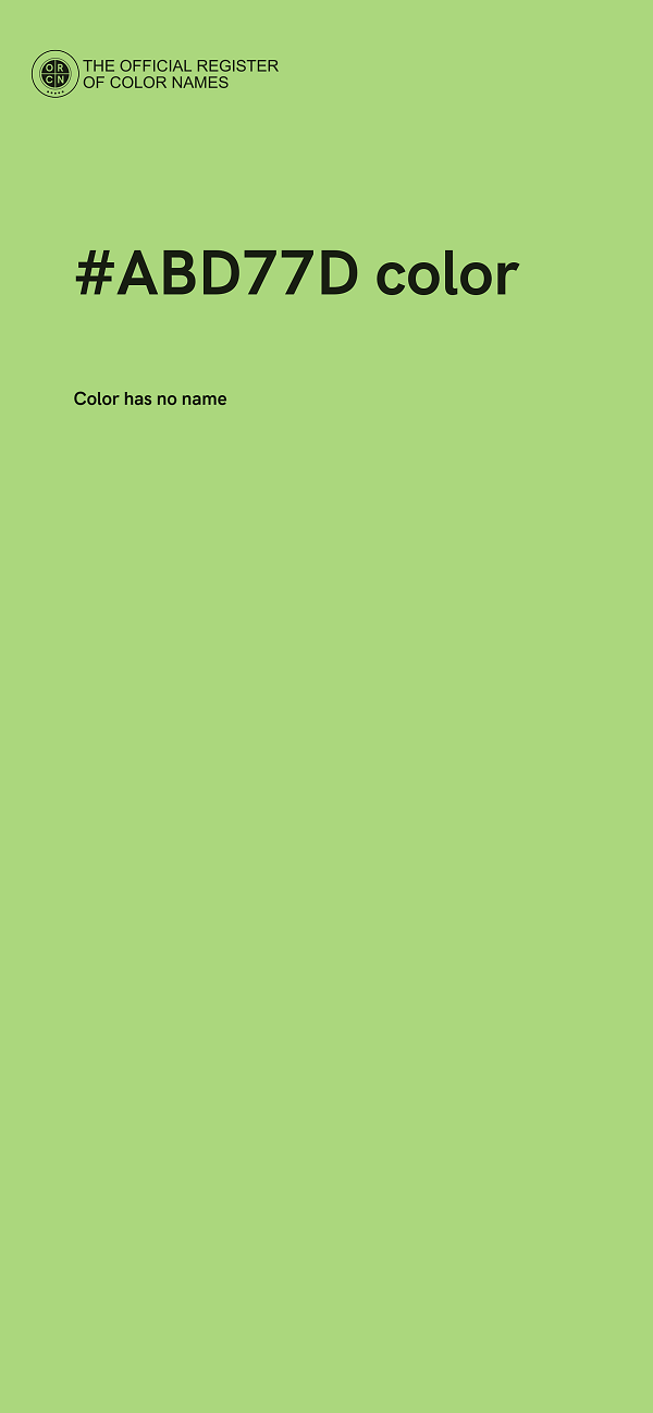#ABD77D color image