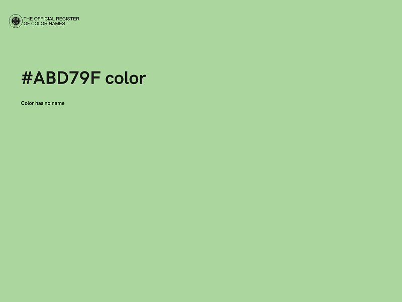 #ABD79F color image