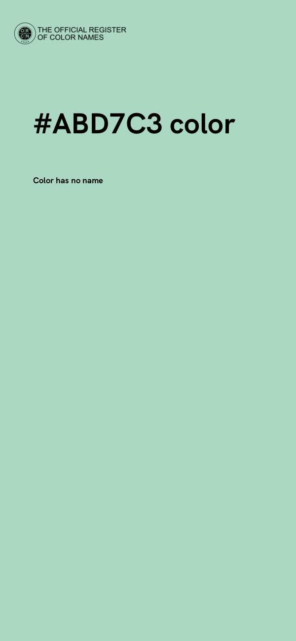 #ABD7C3 color image