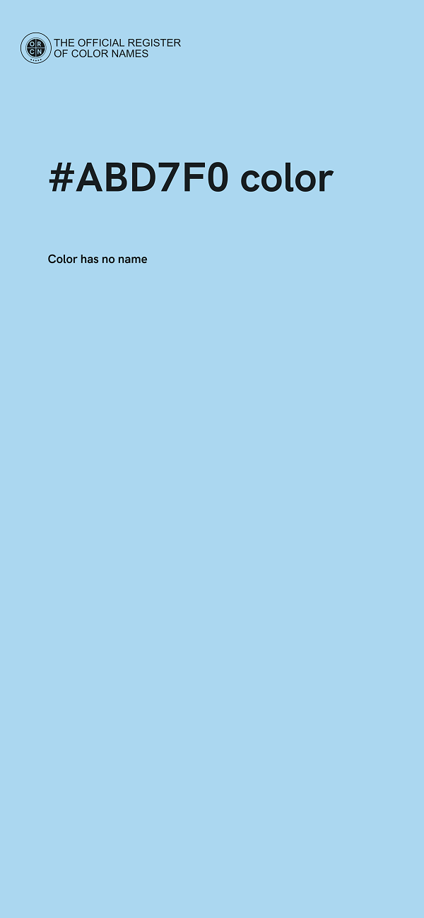 #ABD7F0 color image