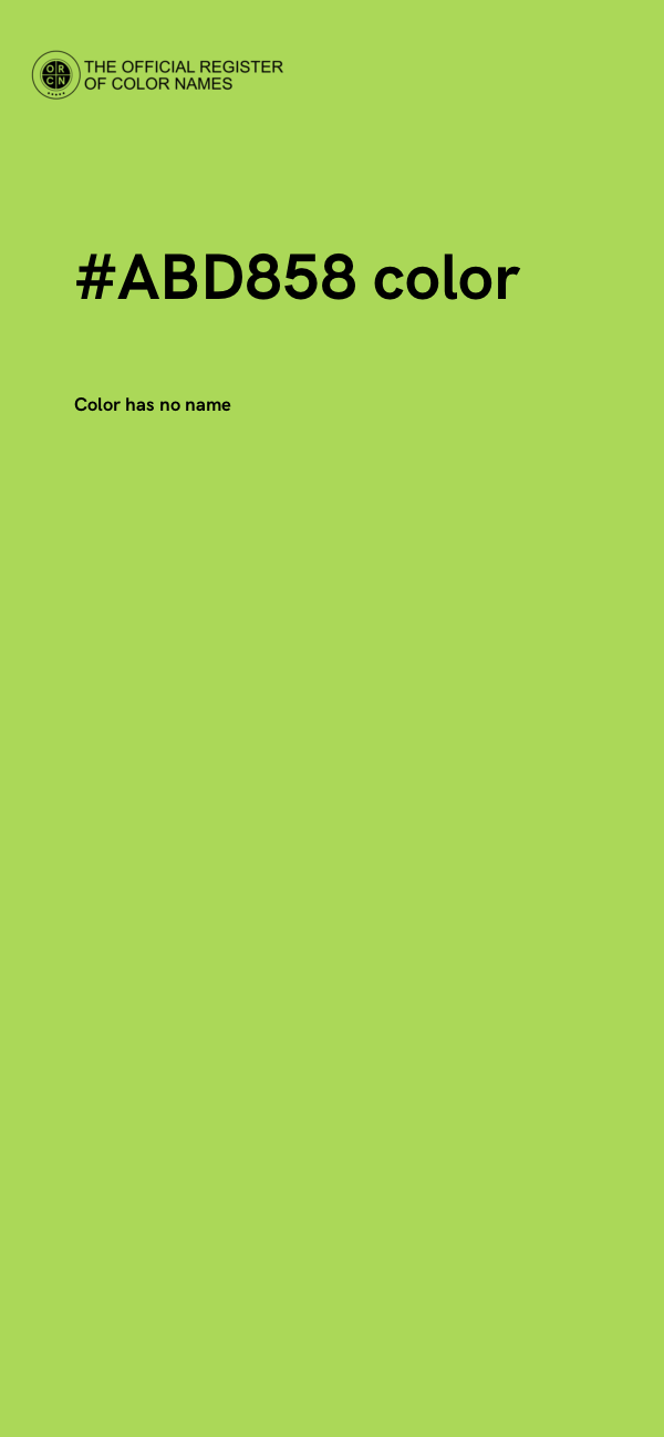 #ABD858 color image