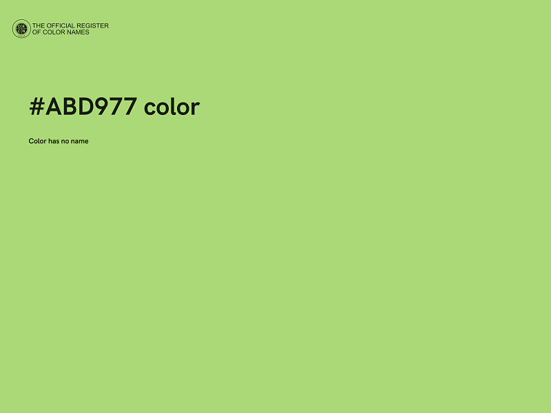 #ABD977 color image
