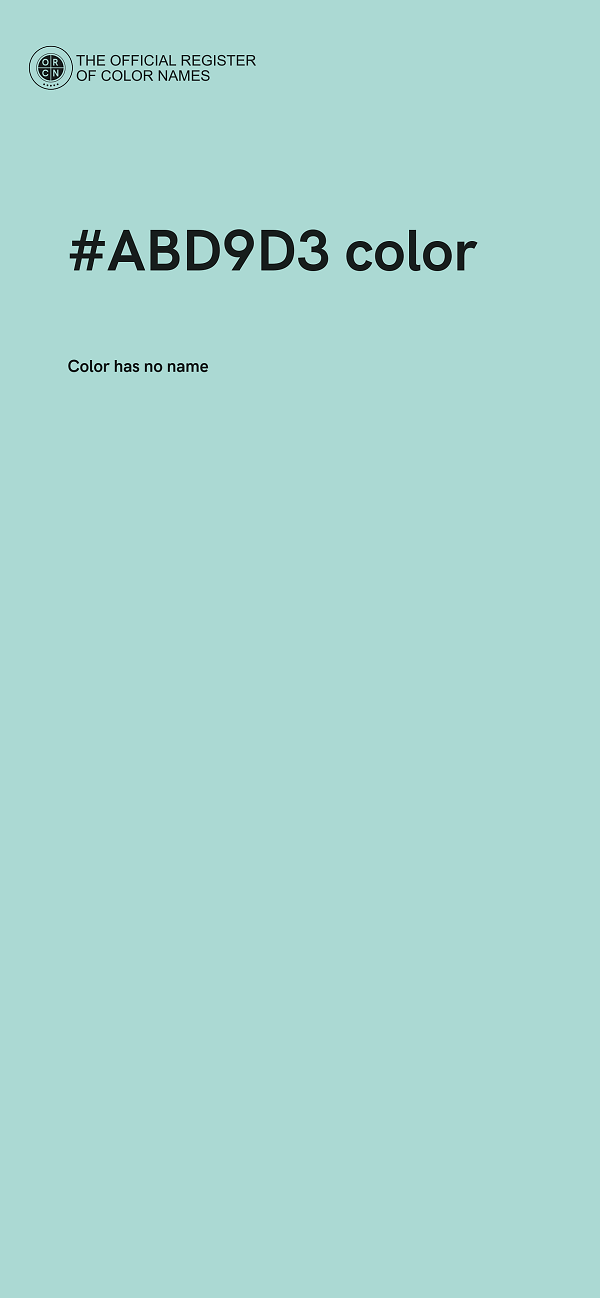 #ABD9D3 color image
