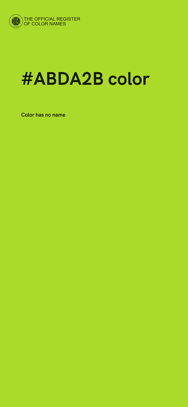 #ABDA2B color image