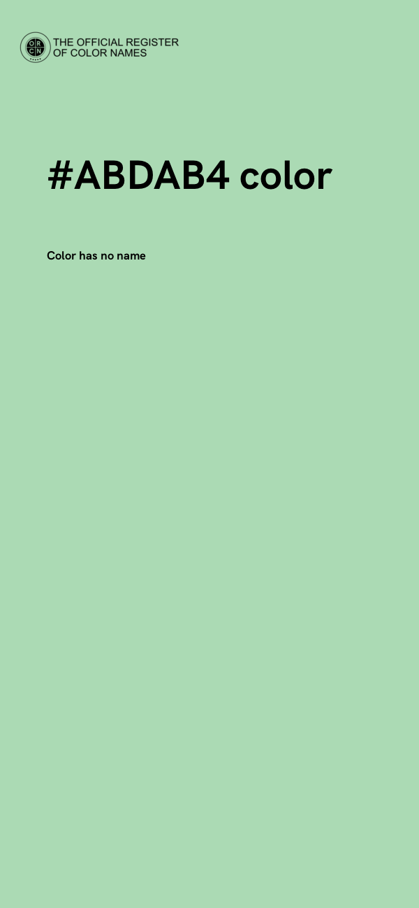 #ABDAB4 color image