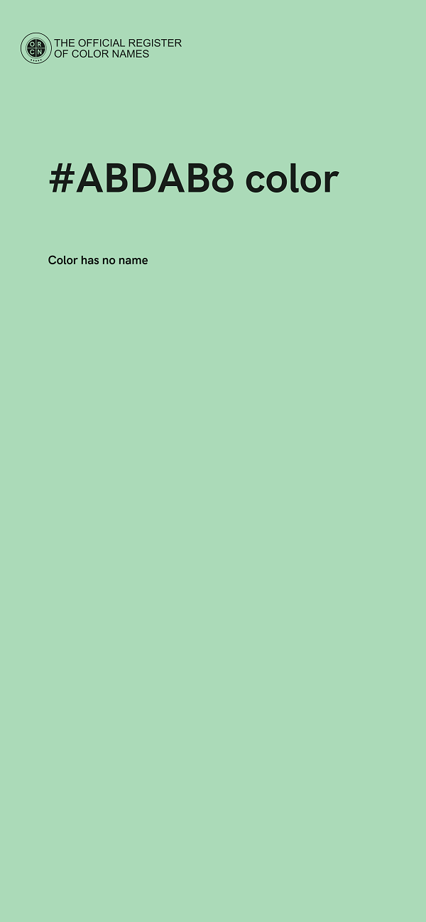 #ABDAB8 color image