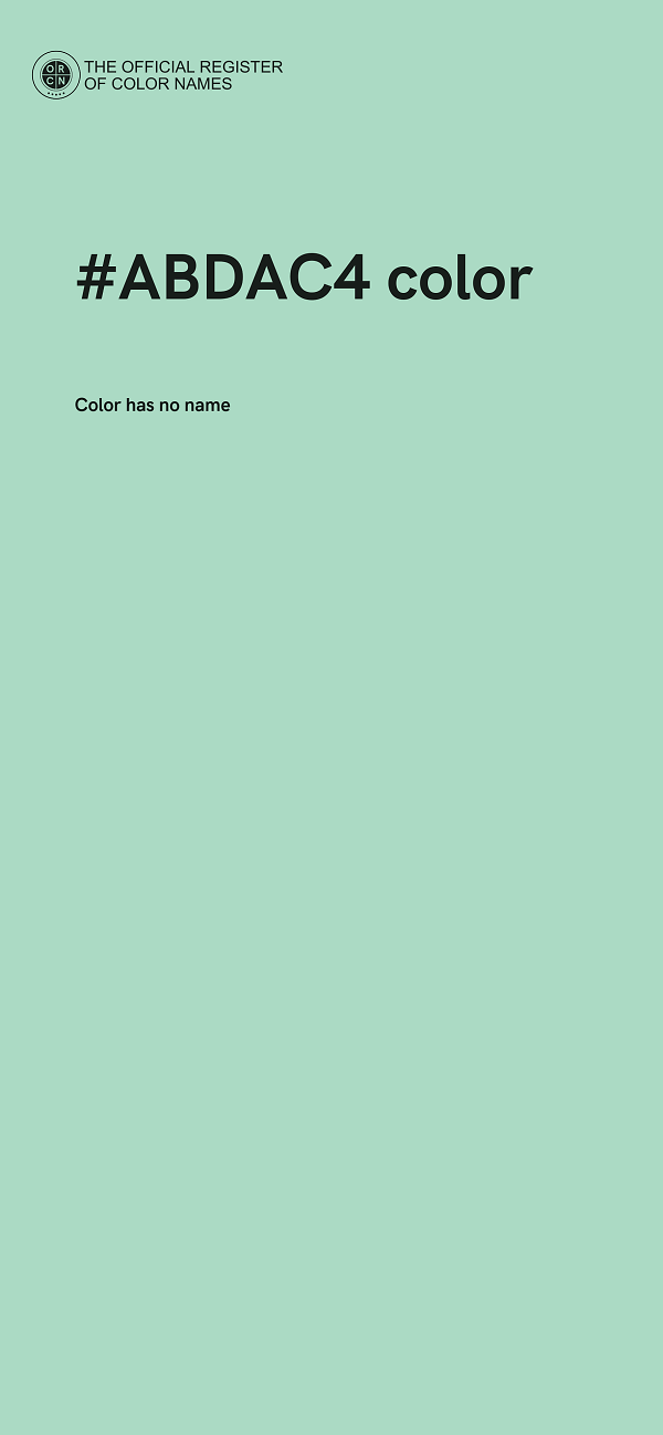 #ABDAC4 color image
