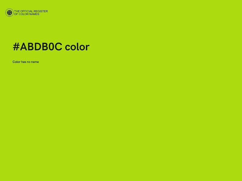 #ABDB0C color image