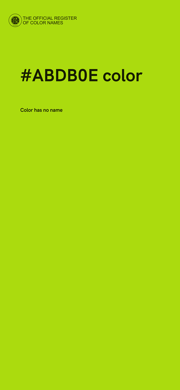 #ABDB0E color image