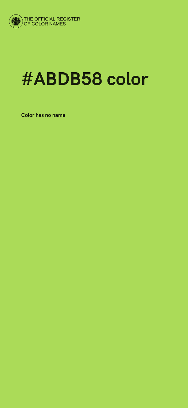 #ABDB58 color image