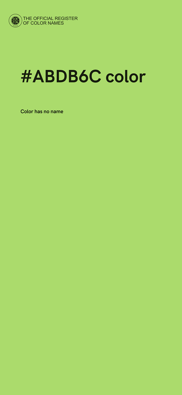 #ABDB6C color image
