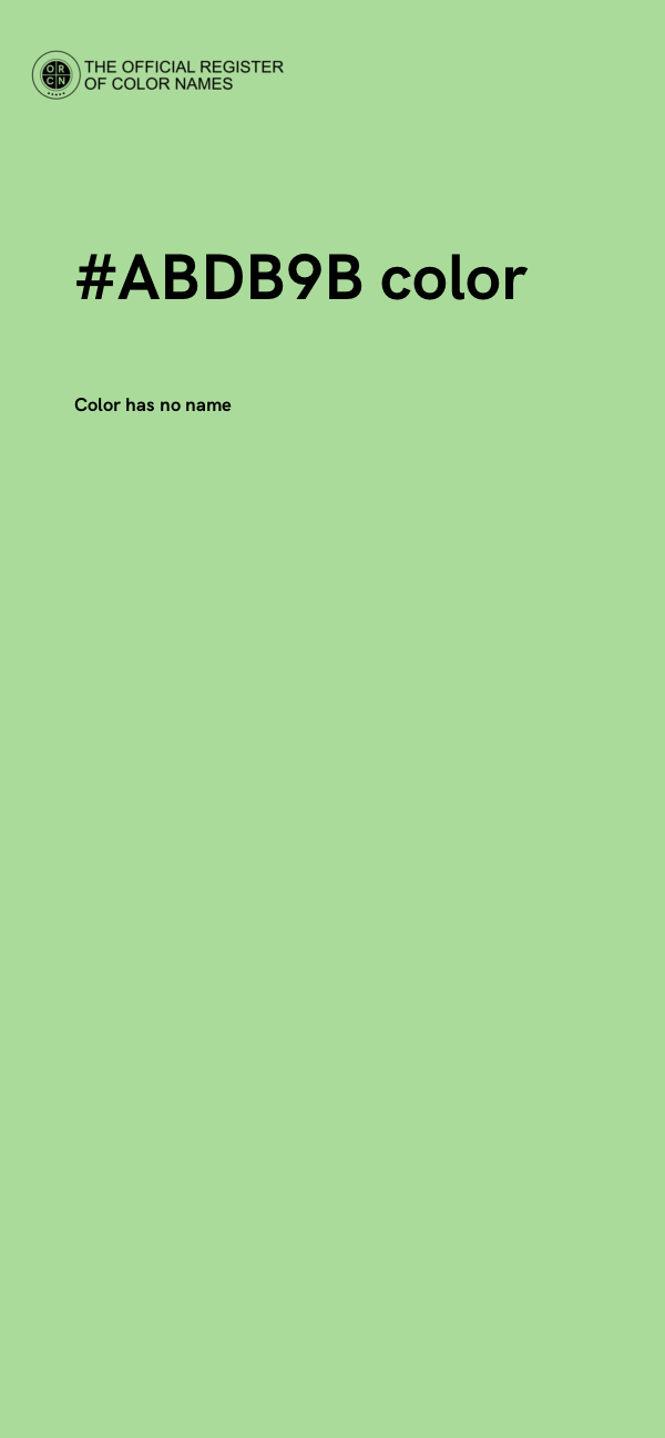 #ABDB9B color image