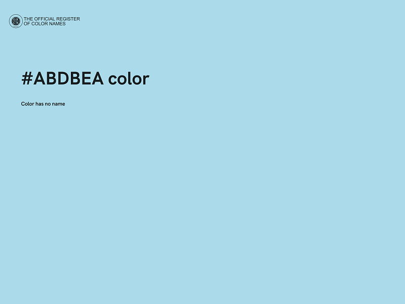 #ABDBEA color image