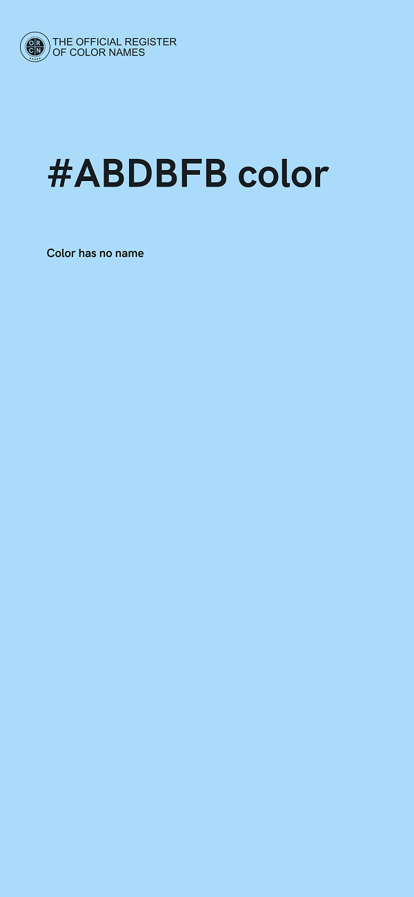 #ABDBFB color image