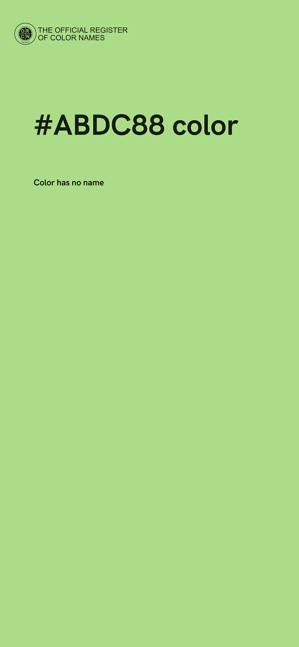 #ABDC88 color image
