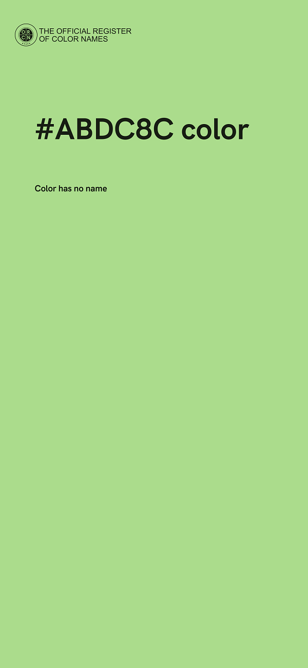 #ABDC8C color image