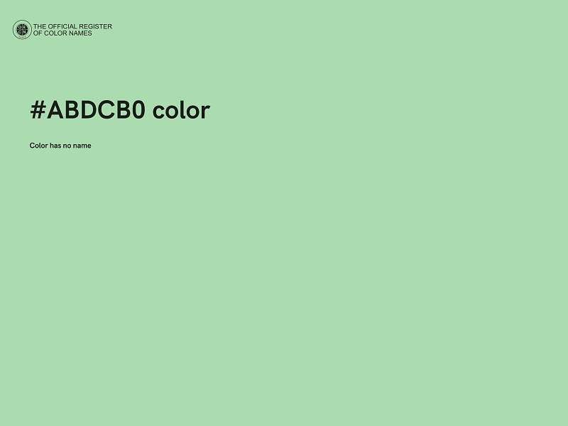 #ABDCB0 color image