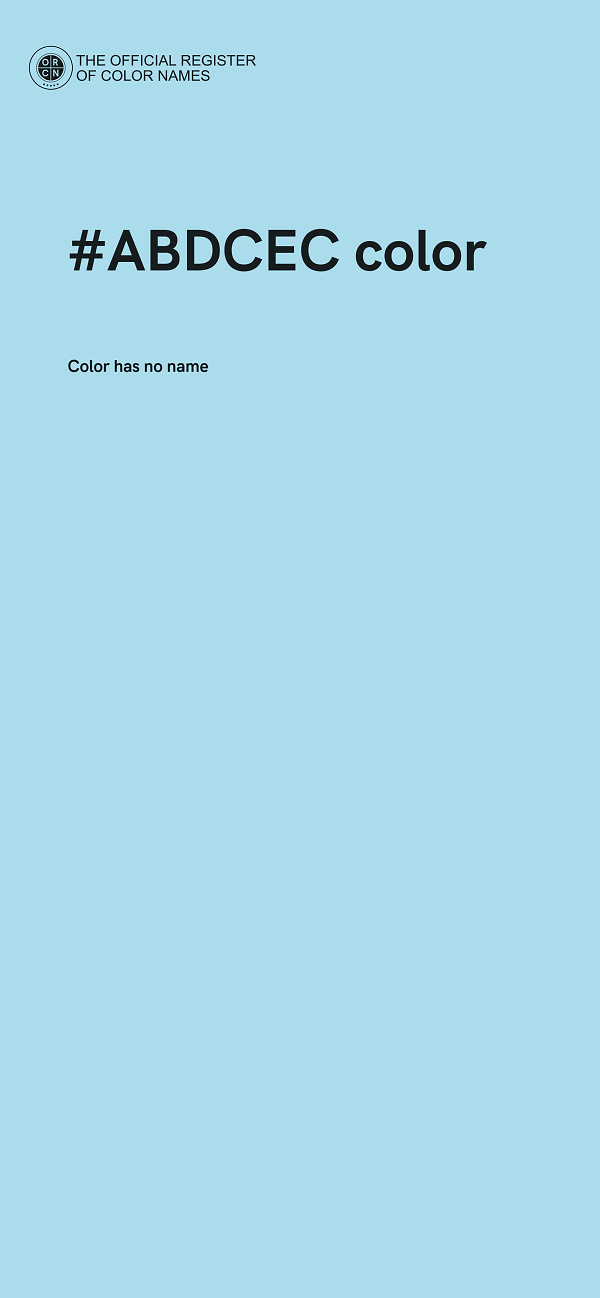 #ABDCEC color image