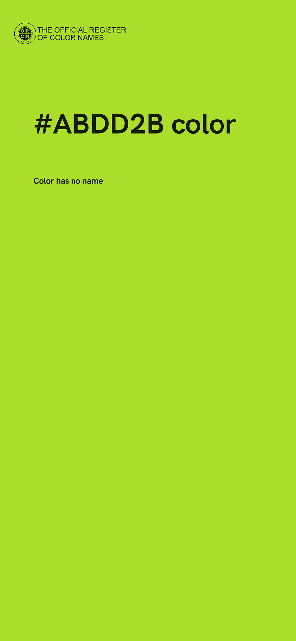 #ABDD2B color image