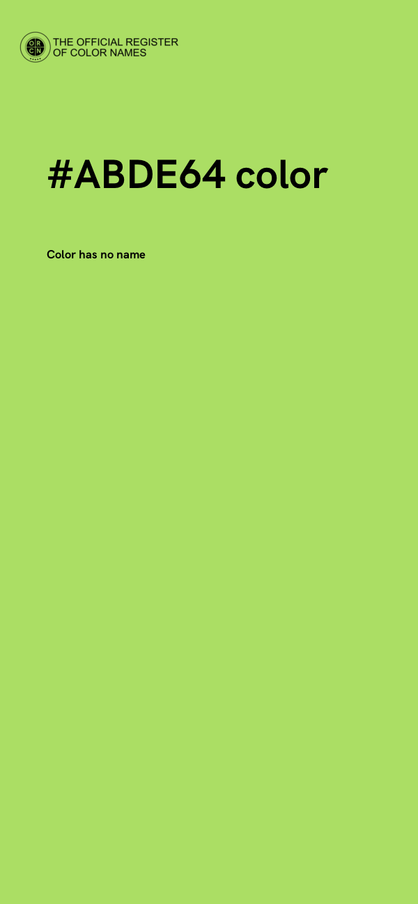 #ABDE64 color image