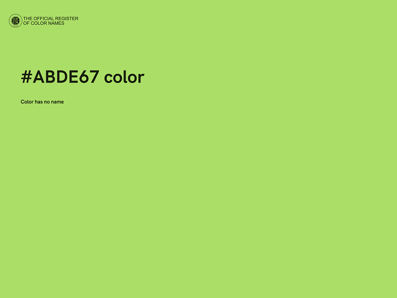 #ABDE67 color image