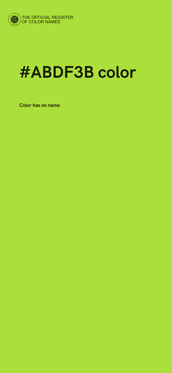 #ABDF3B color image