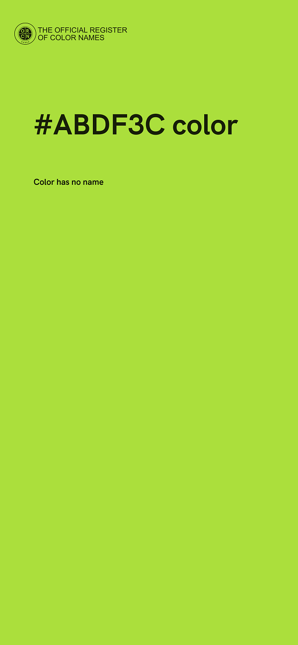 #ABDF3C color image