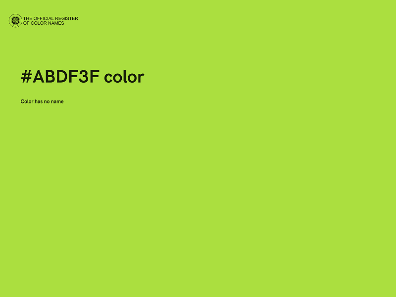 #ABDF3F color image